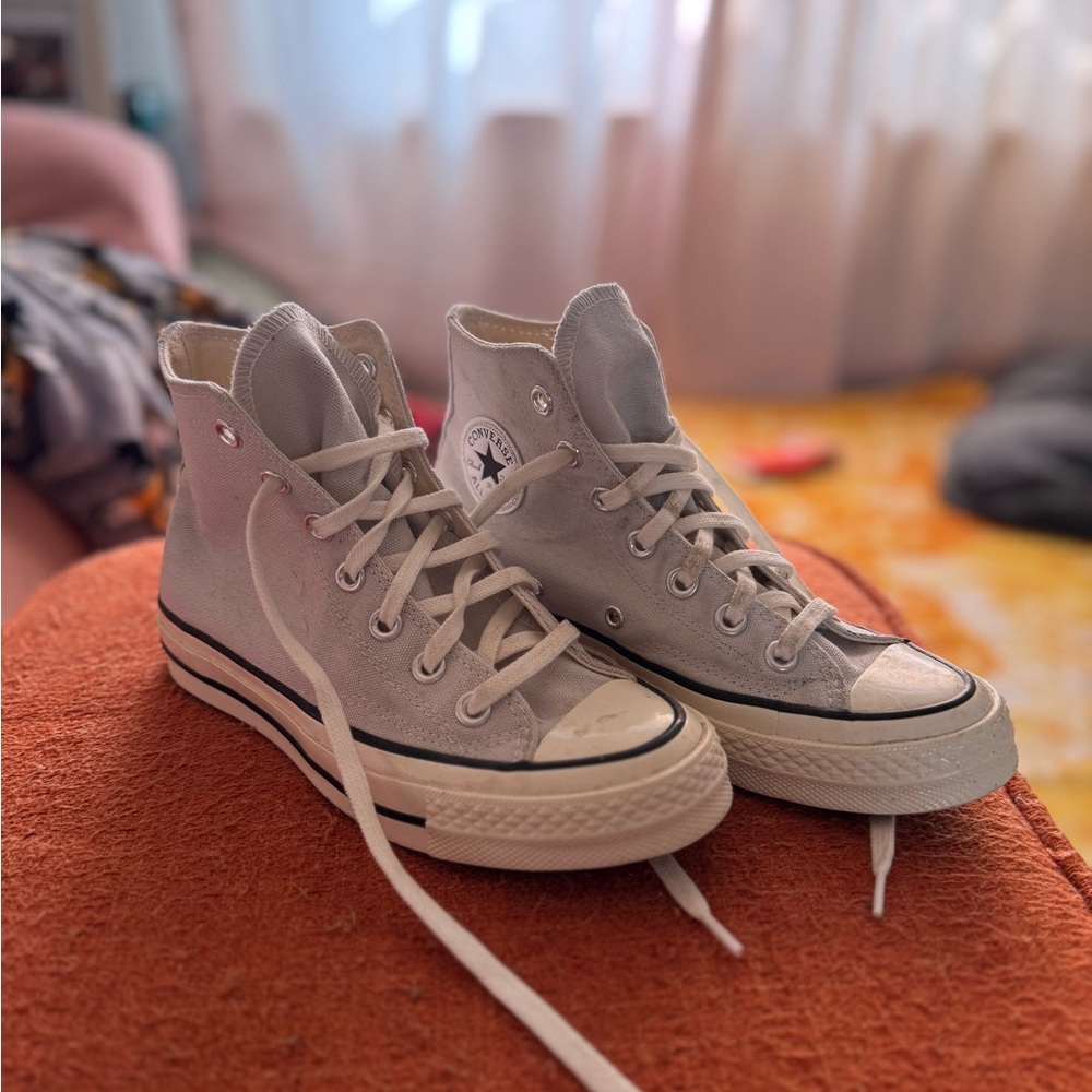 Converse Women's High-Top Sneakers - Light Gray